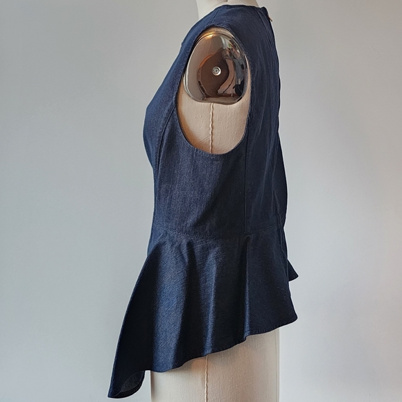 Theory denim peplum top SZ L - Picture 2 of 6